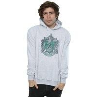 Harry Potter Men's Slytherin Distressed Crest Hoodie