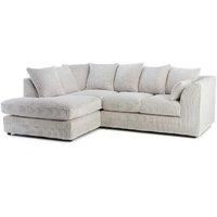 Michigan Modern Fabric Corner Sofa - 4-Seater, Left or Right Hand Facing, 6 Colours