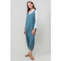 Lily & Me Womens Sail Jumpsuit Plain Cotton Tencel | V-neck Sleeveless 60%