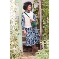 Seasons Cotton Pincord Midi Shirt Dress Navy