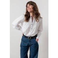 Wayfaring Cotton Check Blouse White