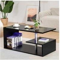Astra Abstract High Gloss Coffee Table With Led