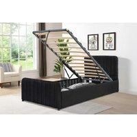 Piere Fabric Gaslift Ottoman Bedframe With Optional Mattress