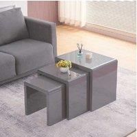 Astwick High Gloss Nest Of 3 Tables- 2 Colours