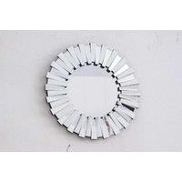 Decorative Round Sunburst 3D Wall Mirror