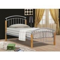 Sienna Single Bed Frame  Silver