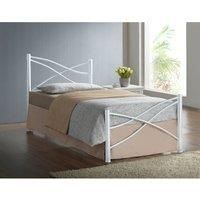 Iyla Metal Single Bed Frame  White