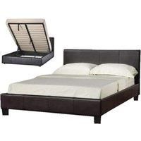 Austin Single Ottoman Storage Bed  Black