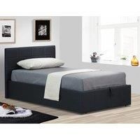 Ezra Ottoman Storage Single Bed  Black