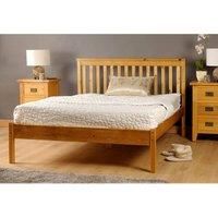 SleepOn Riga Double Bed Frame Caramel