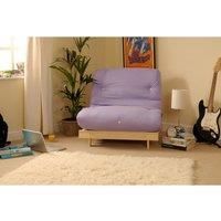 SleepOn Albury Small Single Sofa Bed Set With Tufted Mattress Lilac