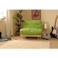 SleepOn Albury Lime Futon Set With Tufted Mattress Small Double