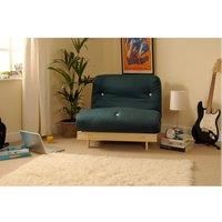 SleepOn Albury Green Futon Set With Tufted Mattress Double