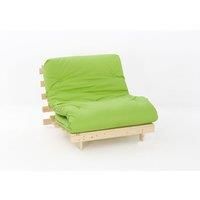 SleepOn Ayr Futon Small Double Set With Tufted Mattress Lime