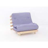 SleepOn Ayr Futon Small Double Set With Tufted Mattress Lilac