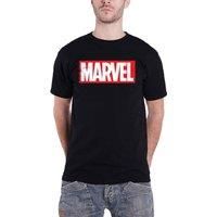 Official Marvel T Shirt Classic Box Logo new Official Mens Black