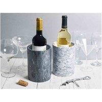 Homiu Wine Bottle Cooler Flower Vase White Marble Stone Design Wine Prosecco New