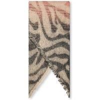 Tiger Print Black Scarf