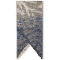 Tiger Print Navy Scarf