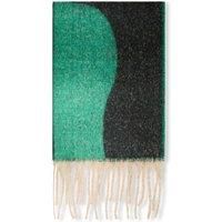 Wave Detail Black Scarf