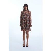 Birds Eye Midi Dress