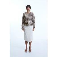 Sequin Tweed Beige Jacket
