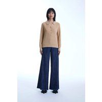 James Lakeland Women's Pearl Camel Jumper | Size: 18