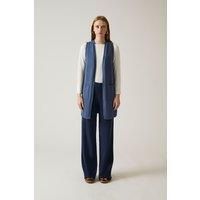 Denim Knitted Gilet