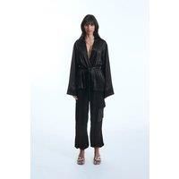 Belted Tulle Jacket