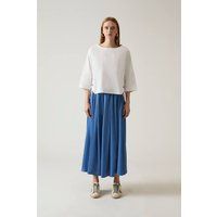 James Lakeland Women's Blue Maxi Skirt in Light Blue | Size: 16