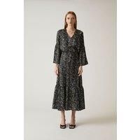 Midi Snake Black Dress