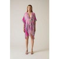 Floral Paisley Pink Kaftan