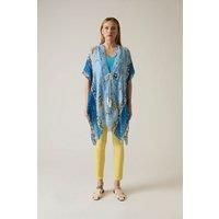Floral Paisley Blue Kaftan