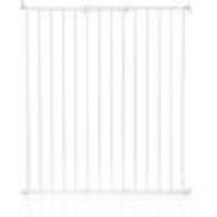 Symple Stuff Tall Screw Fitted Baby Stair Safety Gate Symple Stuff Colour: White  - White - Size: 103cm H X 106cm W X 3cm D