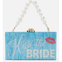 Sophia Webster Cleo Kiss The Bride Acrylic Clutch Bag