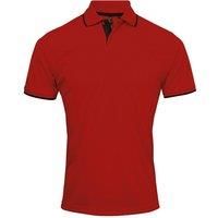Premier Mens Contrast Coolchecker Polo Shirt / N/A N/A RW5520