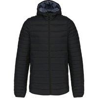 Kariban Mens Lightweight Hooded Down Jacket (M) (Black)
