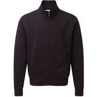 Russell Mens Authentic Full Zip Sweatshirt Jacket (M) (Black)