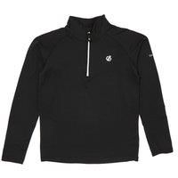 Dare2b Consist II Core Stretch Lightweight Warm Backed Quick Drying Full Zip Jacket Stretch Midlayer - Black, 13 Years