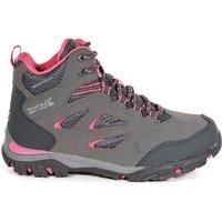 Regatta Girls Holcombe IEP Jnr High Rise Hiking Boots, Grey (Steel/Tulip 3df), 11 Child UK (30 EU)
