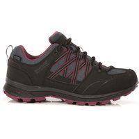 Regatta Women's Breathable Samaris II Waterproof Low Walking Shoes Black Purple, Size: UK3