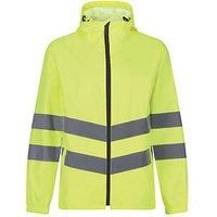 Regatta TRW497 20080 Professional Hi-Vis Waterproof and Windproof Pack away Jacket, Yellow, XL