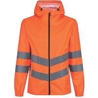 Regatta TRW497 18850 Professional Hi-Vis Waterproof and Windproof Pack away Jacket, Orange, S