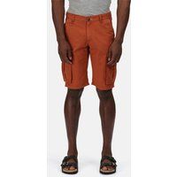 Regatta Regvv Men Shorebay Coolweave Cotton Multi Pocket Cargo Style Shorts - Delhi Red, 30-Inch