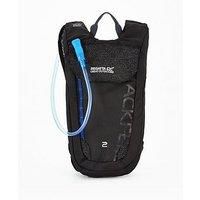 Regatta Blackfell III 2L Reflective Hardwearing Hydration Backpack - Black/Surf Spray, Single