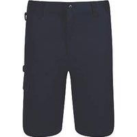 Regatta Men/'s Professional Pro Cargo Hardwearing Water Repellent Shorts, Navy, Size: 30"