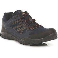 Regatta Men's 'Edgepoint Iii' Waterproof Walking Shoes Low Rise Hiking Boots, Blue Navy Burnt Umbre Qfd, 9 UK