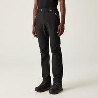 Regatta Men's Highton Zip-Off' Active stretch Walking Regular Length Trousers, Black, S