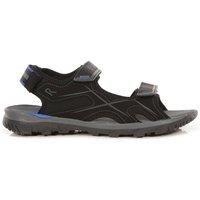 Regatta Men/'s Kota Drift/' Lightweight Hook and Loop Straps Water Friendly EVA Footbed Slip Resistant Sandals Sport, Black/Nautical, 6.5 UK