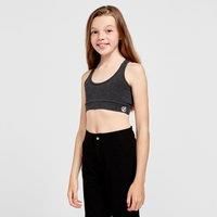 Dare 2b Trendsetter/' Lightweight Quick Drying Racer Back Design Crop Top Bralette Base Layer - Charcoal Grey, 5-6